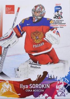 2017 BY Cards IIHF World Championship #RUS/2017-02 Ilya Sorokin Front