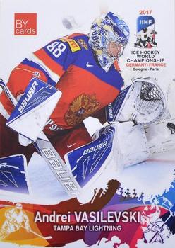 2017 BY Cards IIHF World Championship #RUS/2017-03 Andrei Vasilevskiy Front