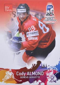 2017 BY Cards IIHF World Championship #SUI/2017-23 Cody Almond Front