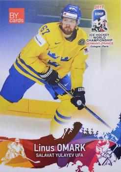 2017 BY Cards IIHF World Championship #SWE/2017-23 Linus Omark Front