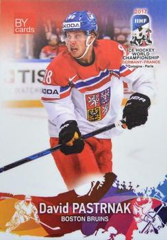 2017 BY Cards IIHF World Championship #CZE/2017-23 David Pastrnak Front