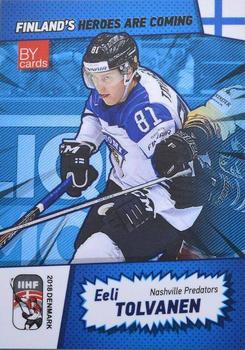 2018 BY Cards IIHF World Championship (Unlicensed) #FIN/2018-23 Eeli Tolvanen Front