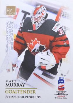 2019 BY Cards IIHF World Championship #CAN/2019-02 Matt Murray Front