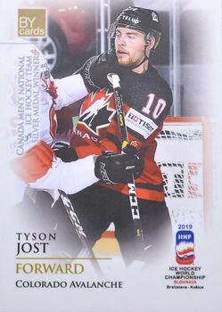 2019 BY Cards IIHF World Championship #CAN/2019-13 Tyson Jost Front