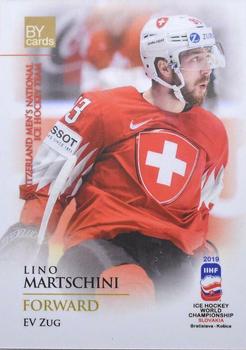 2019 BY Cards IIHF World Championship #SUI/2019-39 Lino Martschini Front