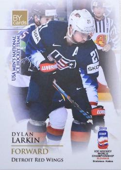 2019 BY Cards IIHF World Championship #USA/2019-20 Dylan Larkin Front