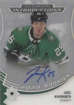2020-21 Upper Deck Ultimate Collection - Ultimate Introductions Autographs #UI-26 Joel Kiviranta Front