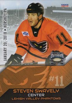 2018 Choice AHL Outdoor Classic #37 Steven Swavely Front