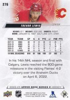 2022-23 Upper Deck #276 Trevor Lewis Back