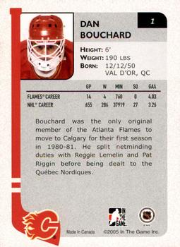 2004-05 In The Game Franchises Canadian - SportsFest Chicago #1 Dan Bouchard Back