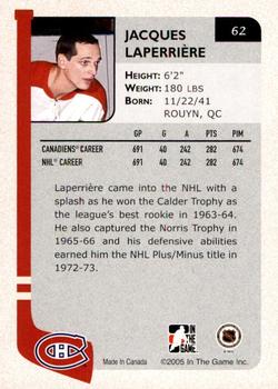 2004-05 In The Game Franchises Canadian - SportsFest Chicago #62 Jacques Laperriere Back