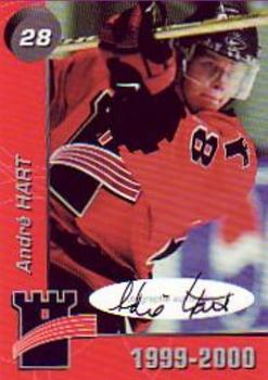 1999-00 Cartes, Timbres et Monnaies Sainte-Foy Quebec Remparts (QMJHL) Autographs #17 Andre Hart Front