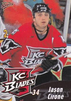 1999-00 Multi-Ad Kansas City Blades (IHL) #5 Jason Cirone Front