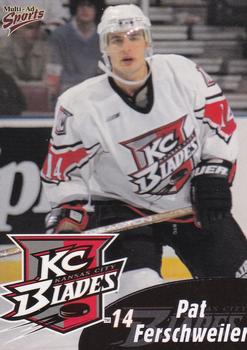1999-00 Multi-Ad Kansas City Blades (IHL) #6 Pat Ferschweiler Front