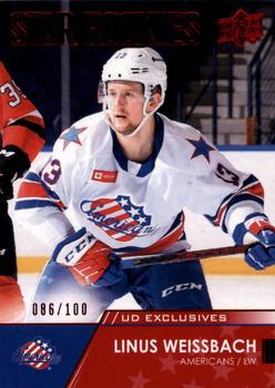 2021-22 Upper Deck AHL - Exclusives #105 Linus Weissbach Front