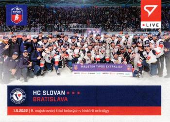 2021-22 SportZoo Live Tipos Extraliga #L-122 Slovan Bratislava Front