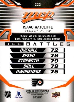 2022-23 Upper Deck MVP - Ice Battles #223 Isaac Ratcliffe Back