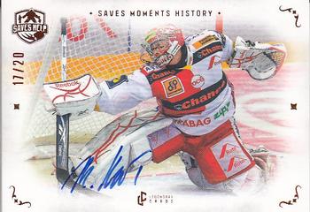 2021-22 Legendary Cards Saves Help - Saves Moments History Cooper Auto #SMH-6 Miroslav Kopriva Front