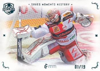 2021-22 Legendary Cards Saves Help - Saves Moments History Turquoise #SMH-6 Miroslav Kopriva Front