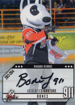 2013-14 Extreme Niagara IceDogs (OHL) Autographs #24 Bones Front
