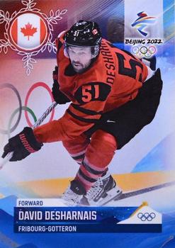 2022 BY Cards Beijing Olympics (Unlicensed) #CAN/OLYMP/2022-22 David Desharnais Front