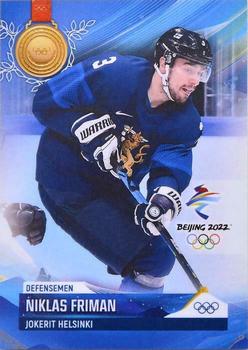 2022 BY Cards Beijing Olympics (Unlicensed) #FIN/OLYMP/2022-05 Niklas Friman Front