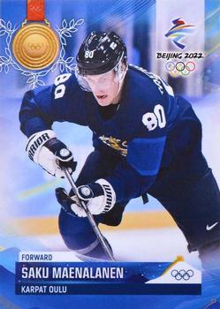 2022 BY Cards Beijing Olympics (Unlicensed) #FIN/OLYMP/2022-23 Saku Maenalanen Front