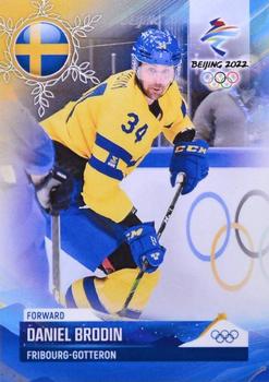 2022 BY Cards Beijing Olympics (Unlicensed) #SWE/OLYMP/2022-17 Daniel Brodin Front