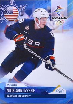 2022 BY Cards Beijing Olympics (Unlicensed) #USA/OLYMP/2022-16 Nicholas Abruzzese Front