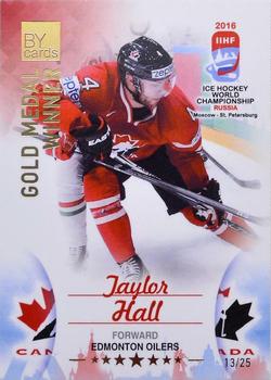 2016 BY Cards IIHF World Championship (Unlicensed) - Gold Medal Winner #CAN-L11 Taylor Hall Front