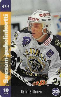 1994 Seesam Turun Palloseura Phonecards #D110 Harri Sillgren Front