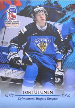 2020 BY Cards IIHF U20 World Championship (Unlicensed) #FIN/U20/2020-09 Toni Utunen Front