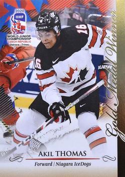2020 BY Cards IIHF U20 World Championship (Unlicensed) #CAN/U20/2020-42 Akil Thomas Front