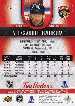 2022-23 Upper Deck Tim Hortons #112 Aleksander Barkov Back