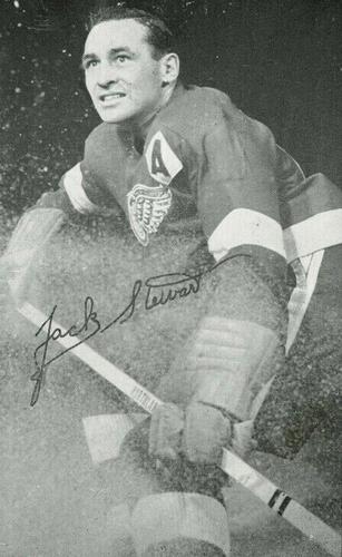 1948-49 J.D. McCarthy Detroit Red Wings Postcards #NNO Jack Stewart Front