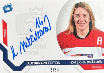 2021-22 Moje karticky Czech Ice Hockey Team - Women Olympic team Autograph #AE13 Katerina Mrazova Front