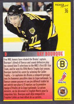 1994-95 O-Pee-Chee Premier #36 Ray Bourque Back