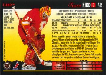 1994-95 O-Pee-Chee Premier #413 Trevor Kidd Back