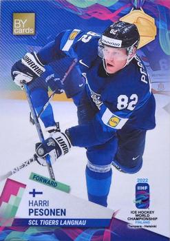 2022 BY Cards IIHF World Championship #FIN/2022-24 Harri Pesonen Front