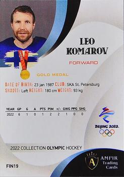 2022 AMPIR Olympic Games (Unlicensed) #FIN19 Leo Komarov Back