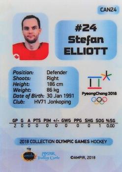 2018 AMPIR Olympic Games (Unlicensed) #CAN24 Stefan Elliott Back