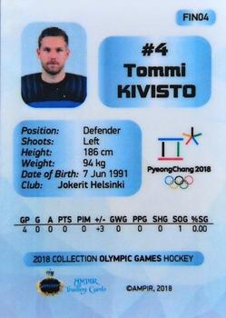 2018 AMPIR Olympic Games (Unlicensed) #FIN04 Tommi Kivisto Back