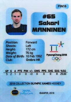 2018 AMPIR Olympic Games (Unlicensed) #FIN16 Sakari Manninen Back