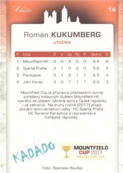 2017 OFS Classic Mountfield Cup #14 Roman Kukumberg Back