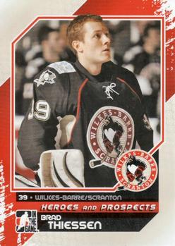 2010-11 In The Game Heroes and Prospects #126 Brad Thiessen Front