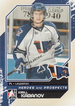 2010-11 In The Game Heroes and Prospects #40 Kirill Kabanov Front