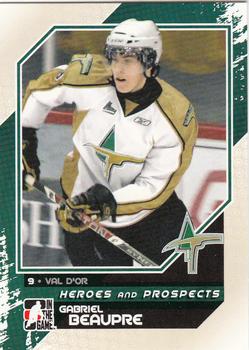 2010-11 In The Game Heroes and Prospects #42 Gabriel Beaupre Front