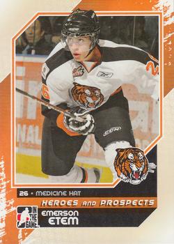 2010-11 In The Game Heroes and Prospects #72 Emerson Etem Front