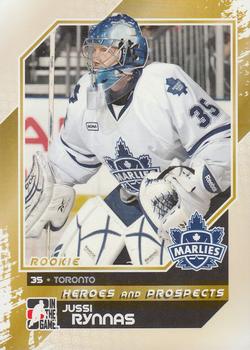 2010-11 In The Game Heroes and Prospects #141 Jussi Rynnas Front