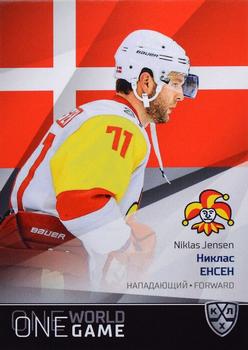 2021-22 Sereal KHL One World One Game Platinum Collection #ONE-088 Niklas Jensen Front